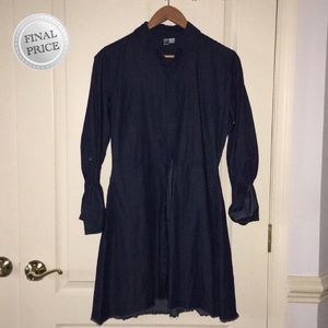 Fit & Flare, Longsleeved, Button down, Denim Dress